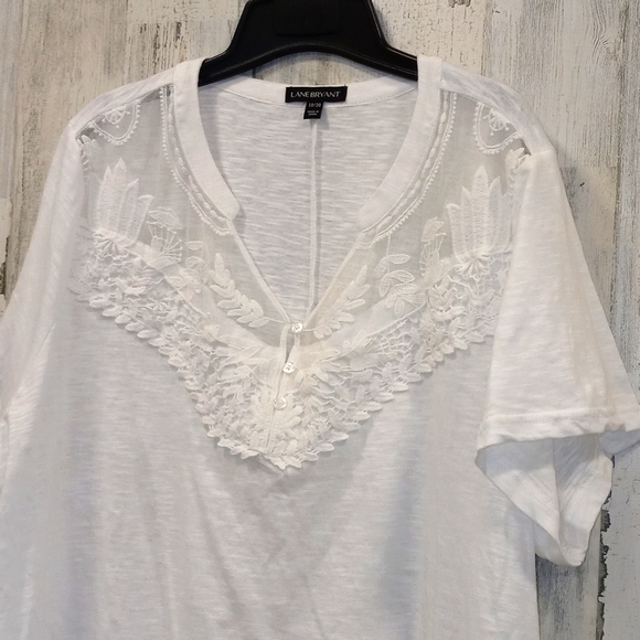 1228 Lane Bryant Short Sleeve Top - Picture 2 of 6